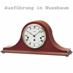 Neu 🛒 AMS 2193/1 Tischuhr Kaminuhr Mechanisch Holz Nussbaum Farben 🎁 -Günstiges Ams Geschäft unnamed file 823