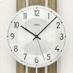 Bestes Angebot 🎉 AMS 5302 Wanduhr Funk Funkwanduhr Mit Pendel Nussbaum Farben Pendeluhr 🌟 -Günstiges Ams Geschäft unnamed file 859