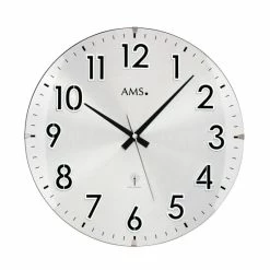 Angebote ✔️ AMS MS. Design 5973 Wanduhr Rund Hochwertige Funkuhr Küchenuhr Büro Wartezimmer Wanduhr Classic Große Zahlen 🧨