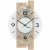 Brandneu ⌛ AMS 9542 Wanduhr Quarz Analog Modern Holz Sonoma Optik Mit Naturstein Und Glas ⭐ -Günstiges Ams Geschäft unnamed file 96